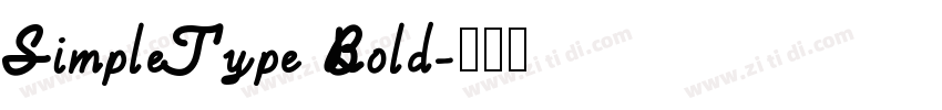 SimpleType Bold字体转换